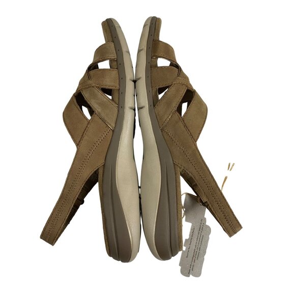 Nature Walk By Earth Erin 7M Womens Brown Leather Upper Sandals Adjustable Strap - Picture 8 of 12